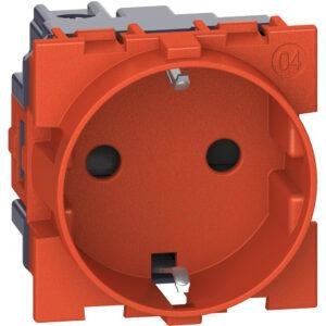 Legrand LN-BASE 2P+T 16A/230V 2M ROJA