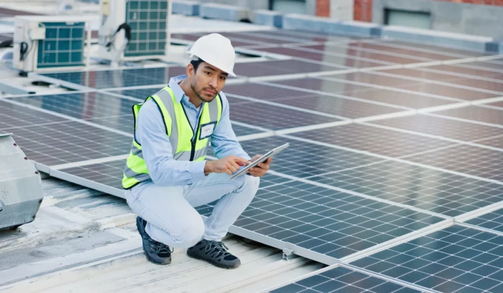 instalador-solar-revision-paneles-tejado