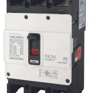 Interruptor automático caja moldeada Hyundai Electric HGM 160 A 4P para cuadro industrial - HGM250-H4PN160F