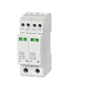 Protector de sobretensiones Hyundai Electric trifásico clase II para cuadro eléctrico - ST-4PT