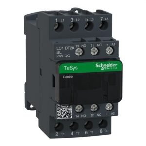 Schneider LC1DT20BL Contactor 20A 1 NA/1 NC 24V BC-AR antiparásito 4P
