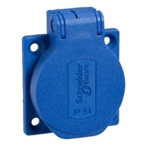 Schneider PKN51B Toma DOM NF ENC 50x50 trasero azul IP54 220V 2P+T