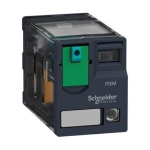 Schneider RXM2AB2BD Relé miniatura + LED 12A 2 NA/NC 24V DC