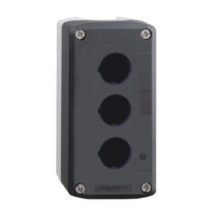 Schneider XALD03 Caja gris claro con tapa gris antracita con taladro 3