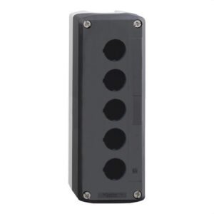 Schneider XALD05 Caja gris claro con tapa gris antracita con taladro 5