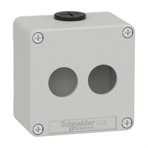 Schneider XAPD1202 Caja vacía con 2 orificios gris