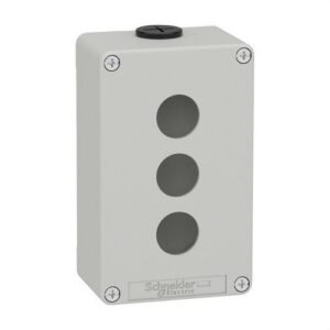 Schneider XAPD2203 Caja vacía con 3 orificios gris