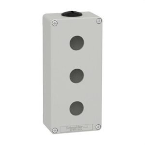 Schneider XAPD3203 Caja vacía con 3 orificios gris
