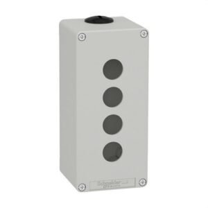 Schneider XAPD3504 Caja vacía con 4 orificios gris