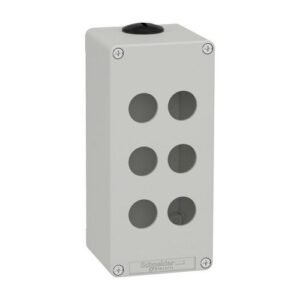 Schneider XAPD3506 Caja vacía con 6 orificios gris