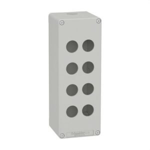 Schneider XAPD4508 Caja vacía con 8 orificios gris