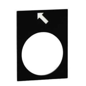 Schneider ZB2BY2916 Etiqueta 30x40mm negro hacia atrás lento