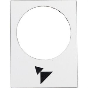 Schneider ZB2BY4915 Etiqueta 30x40mm blanco hacia adelante PV-GV