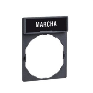 Schneider ZBY2403 Portaetiquetas 30x40 etiqueta fondo negro/rojo